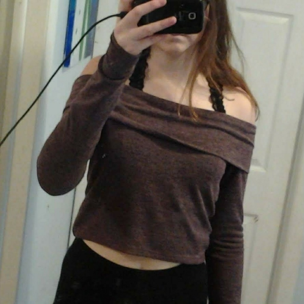 Off the shoulder crop top
